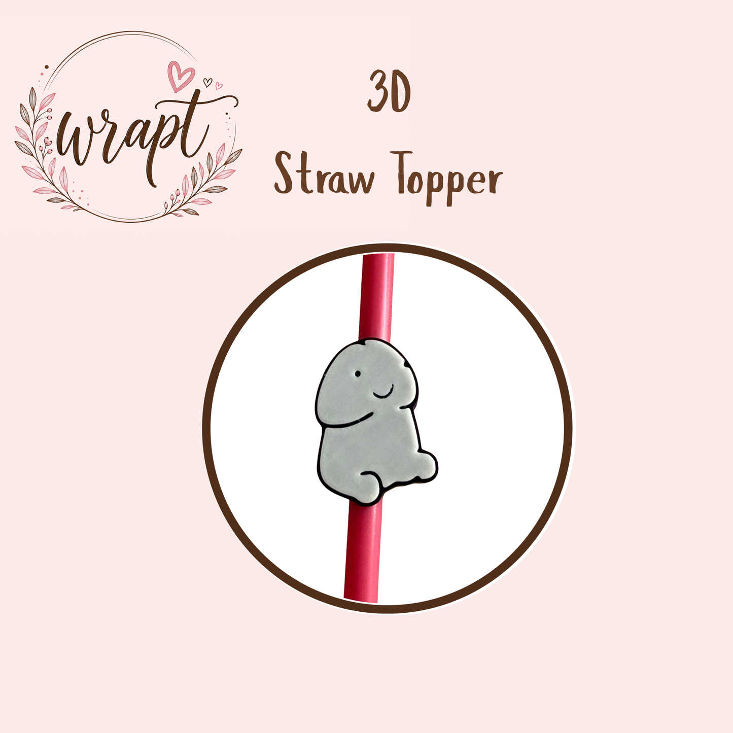 3D Straw Topper - little Richard