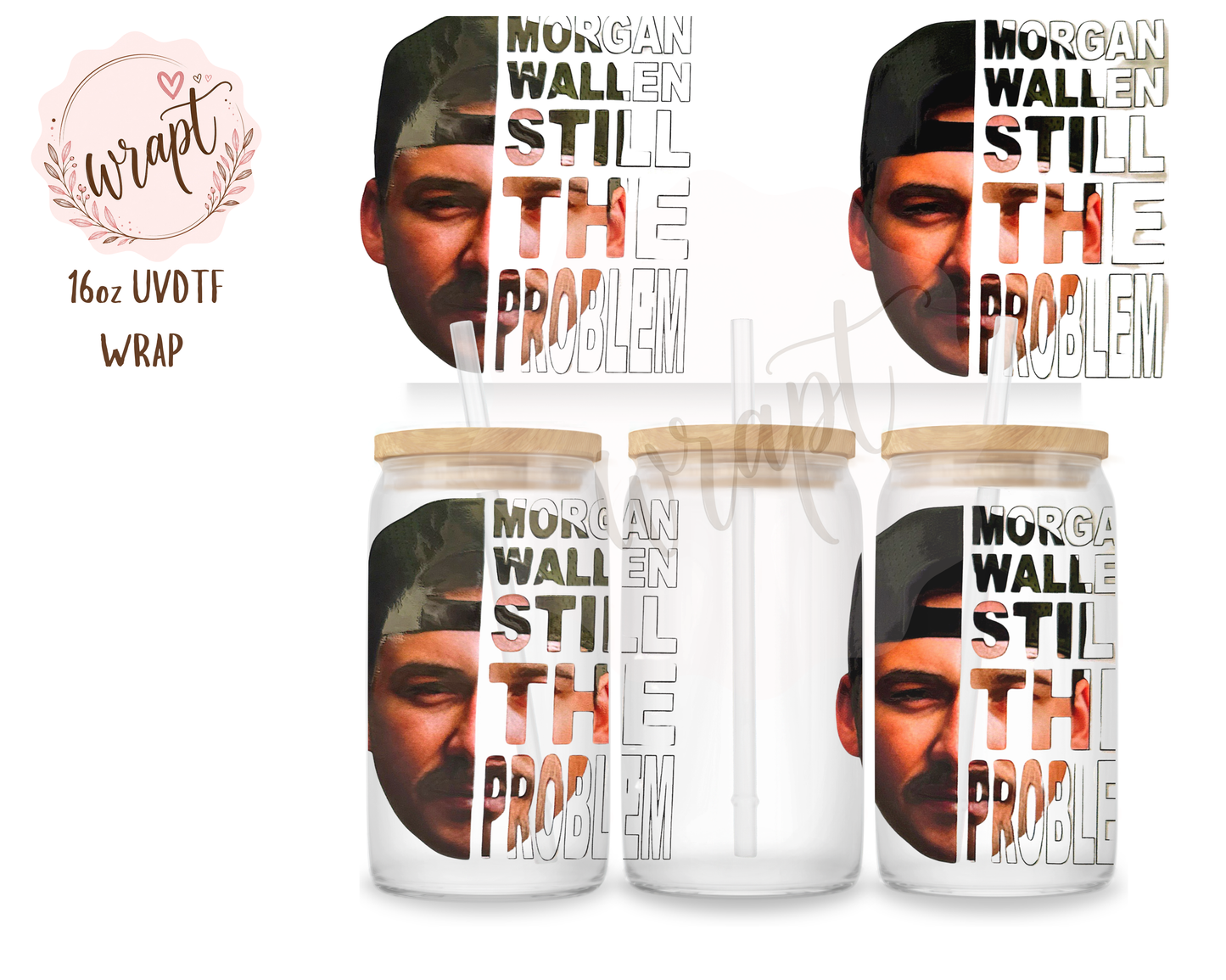 16oz UV DTF Wrap - W389