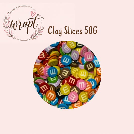 Polymer Clay Slices 50g -M n M's