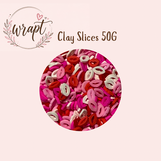 Polymer Clay Slices 50g -lips