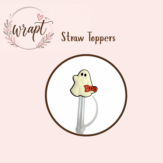 Straw Topper  -Boo
