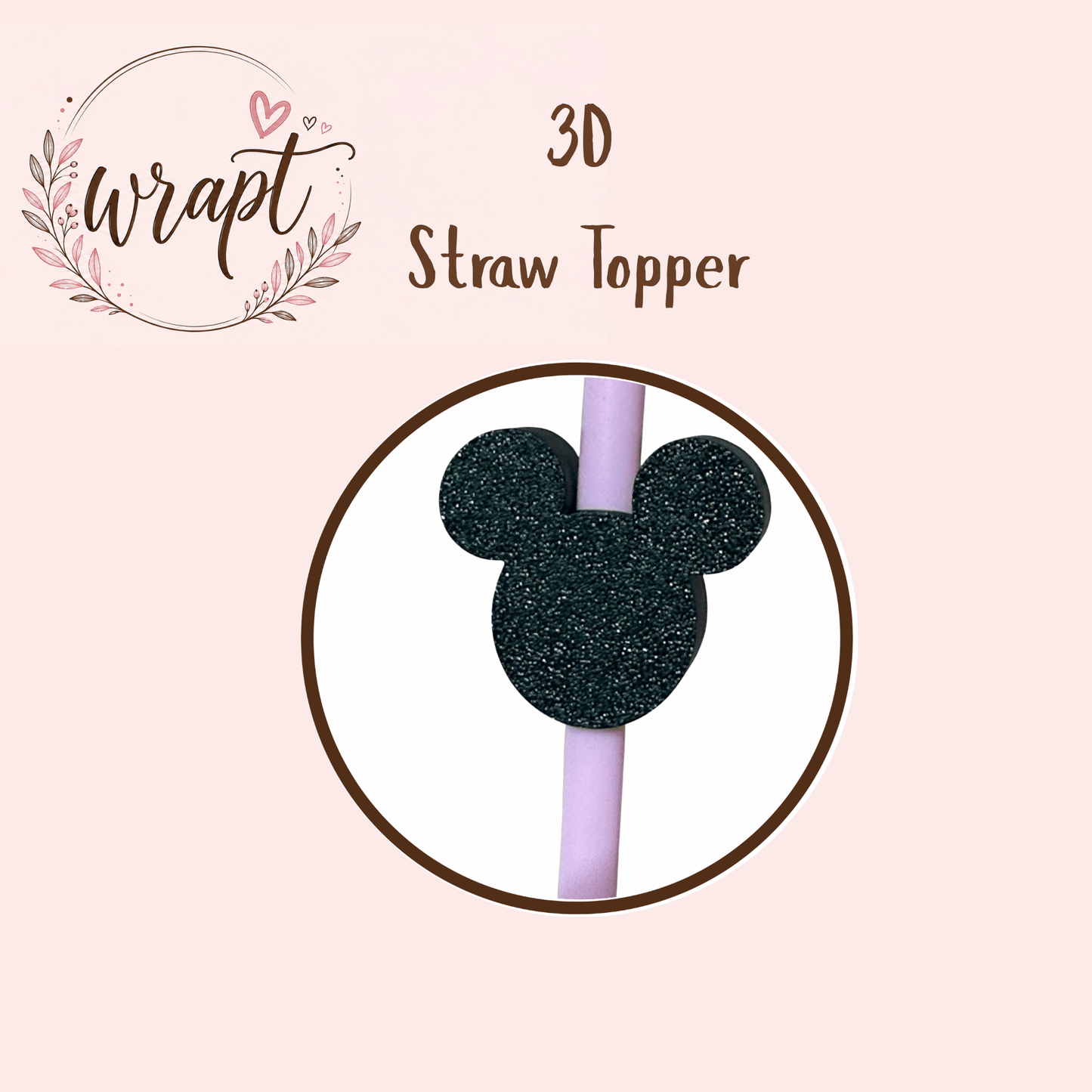 3D Topper  - Black Pink