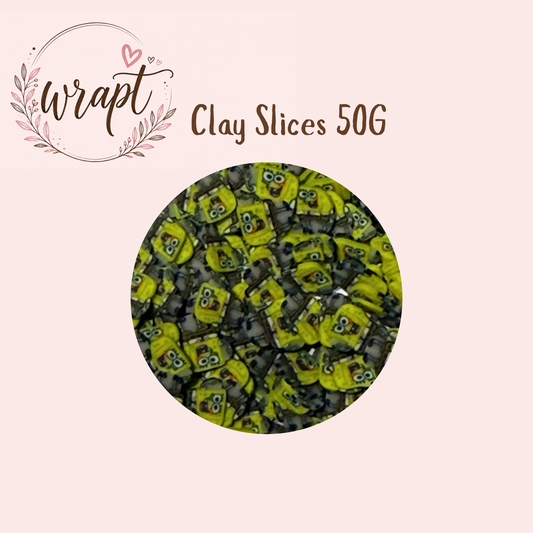 Polymer Clay Slices 50g -SpongeBob