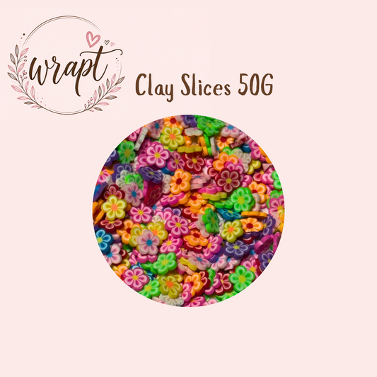 Polymer Clay Slices 50g - Flowers