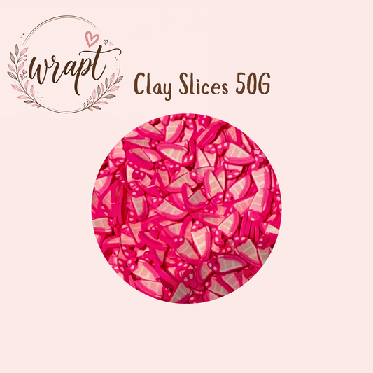 Polymer Clay Slices 50g - Knives Pink