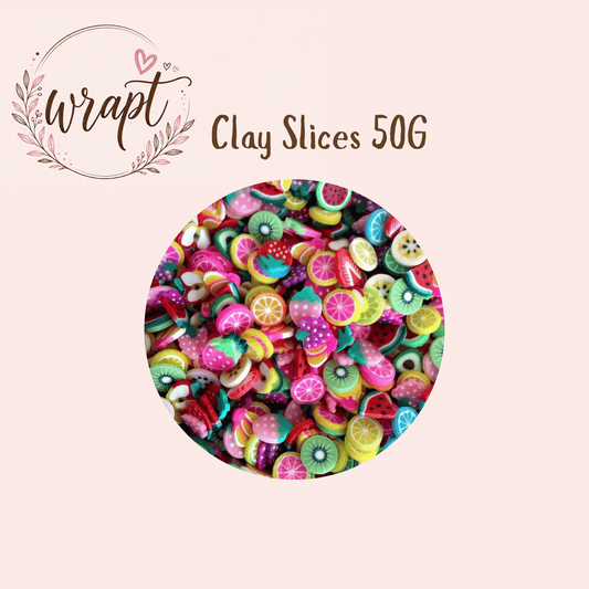 Polymer Clay Slices 50g -Fruit Mix